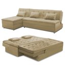Ver imagem 7 de Sofá Cama King 5 Lugares 2,70m Agnes Suede Rover & Beato