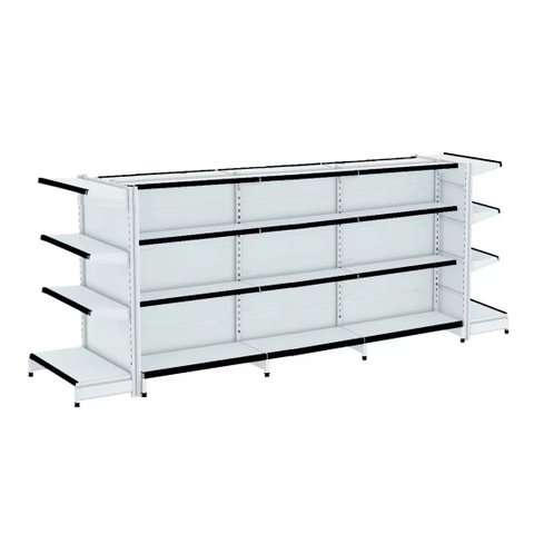 Gondola Centro 137 Fit Ate 3 Metros 2 Ponta Branco 32b Pe Preto