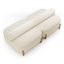 Ver imagem 1 de Kit 02 Sofás Ilha Orgânico Living Evo 125cm 02 Lugares Bouclê Bege - Desk Design