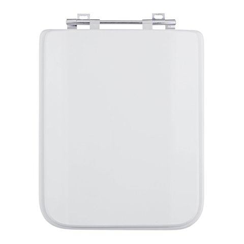 ASSENTO SANITÁRIO SQUARE BRANCO TAMPA P/VASO INCEPA MADEIRA LAQUEADA