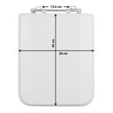 Ver imagem 4 de ASSENTO SANITÁRIO SQUARE BRANCO TAMPA P/VASO INCEPA MADEIRA LAQUEADA