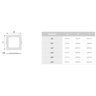 Plafon LED Embutir Quadrada 3W 6000K 12cm Kian - 2