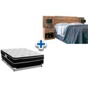 Ver imagem 1 de Cama Box Casal CRC + Colchão Molas Physical Ortobom + Cabeceira Plus Atacama