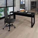 Ver imagem 1 de Mesa Escrivaninha Escritório 1,50m X 0,70m Pés Metal F5