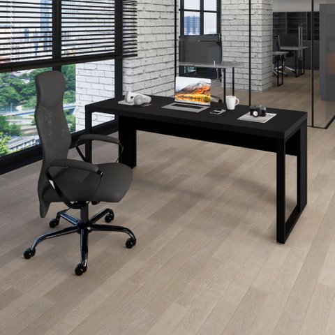 Mesa Escrivaninha Escritório 1,50m X 0,70m Pés Metal F5