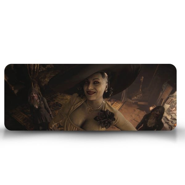 Mouse Pad Gamer Resident Evil Village Lady Dimitrescu - 60cm x 35cm - 1