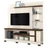 Estante Home Theater Alan com Pés Off White Savana – Madetec - 1