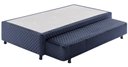 Ver imagem 1 de Cama Box Base Casal com Auxiliar Semi Ortopedica Poliester (138x188) - Cinza