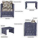 Ver imagem 2 de Mesa Centro e 4 Poltronas Madri Corda Náutica Estofado 6 Trama Original