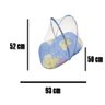 BERCO DE BEBE PORTATIL MOSQUITEIRO INFANTIL TENDA COLCHONETE CERCADINHO CAMA DOBRAVEL MENINO AZUL - 6