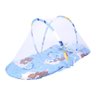 BERCO DE BEBE PORTATIL MOSQUITEIRO INFANTIL TENDA COLCHONETE CERCADINHO CAMA DOBRAVEL MENINO AZUL - 2