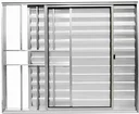 Ver imagem 1 de Janela de Aluminio Veneziana 3 Folhas com Grade Linha Leve:1,00 X 1,00/brilhante