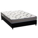 Ver imagem 1 de Cama Box Casal: Colchão Espuma Ortobom D33 Light Saúde + Base CRC Suede Black(138x188)