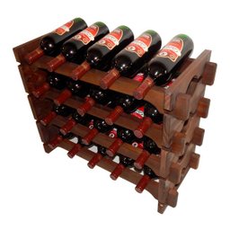 Adega Vinho Madeira 20 Garrafas Cor Imbuia C05 - 2