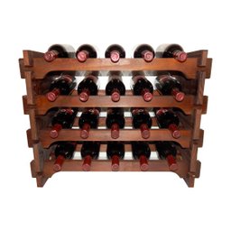 Adega Vinho Madeira 20 Garrafas Cor Imbuia C05 - 1