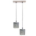 Ver imagem 1 de Pendente De Cristal Duplo COD: PD-B/2 Salas , quartos