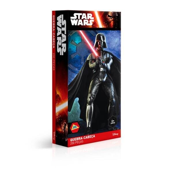 Quebra Cabeça Darth Vader Star Wars 200 Peças Toyster