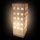 Ver imagem 5 de Abajur de Mesa Pedras de Cristal - Quadrada