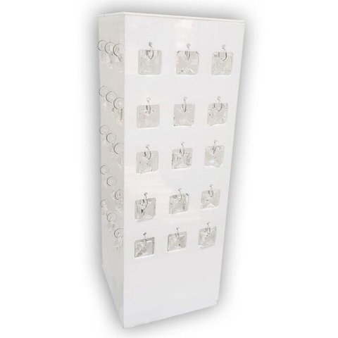 Abajur de Mesa Pedras de Cristal - Quadrada