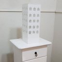 Ver imagem 2 de Abajur de Mesa Pedras de Cristal - Quadrada
