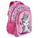 Ver imagem 1 de Mochila Costas Escolar Creche Unicórnio Menina Eva Grande:rosa