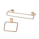 Ver imagem 1 de Kit Banheiro Lavabo 2 Peças Rose Gold Future