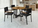 Ver imagem 1 de Conjunto para Área Gourmet 4 Cadeiras 1,20m - Coliseu - Paonanda Decor