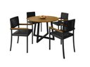 Ver imagem 2 de Conjunto para Área Gourmet 4 Cadeiras 1,20m - Coliseu - Paonanda Decor