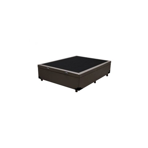 Cama Box Baú Viúvao Linhão Marrom com 128cm de Largura