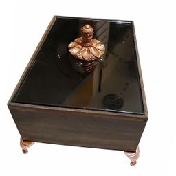 Porta Joias decorativo uso aperador rak , estantes penteadeiras Acabamento madeira Porta Joias ; - 1