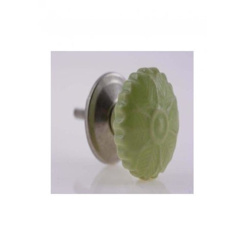 Puxador Ceramica Detalhes Verde Besha