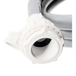 Mangueira Entrada Água Máquina De Lavar Universal 1,2m Metros Cinza | Ledmang - 6