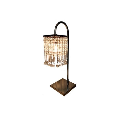 Abajur com Pêndulos Corrente e Cristais Legismos Asfour