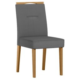 Cadeira para Mesa de Jantar Italia Kit 2 Peças Ype Veludo Cinza Escuro – New Ceval - 2 Cadeira para Mesa de Jantar Italia Kit 2 Peças Ype Veludo Cinza Escuro – New Ceval - 2