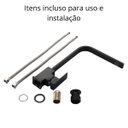 Ver imagem 4 de Torneira Cozinha Gourmet Slim Inox Preto C/ Monocomando