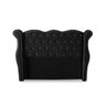 Cabeceira de Cama Box Madeira Estofada Luxo Casal Safira:preto - 2