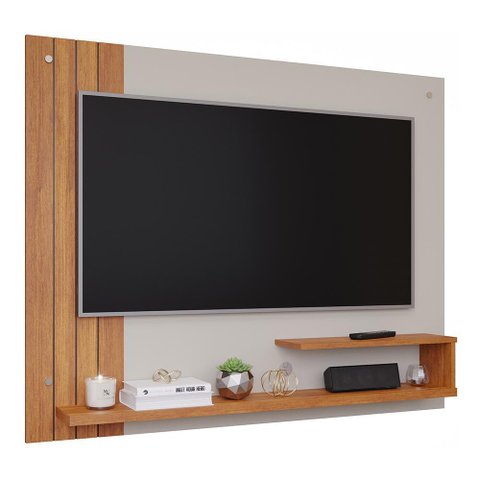 Painel Suspenso Dunas Off White/cinamomo para Tv até 50” - Permóbili