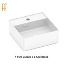 Ver imagem 4 de Cuba de Apoio Quadrada S/M 35x35 Design D3 Branco - CELITE