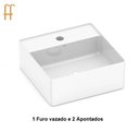 Ver imagem 4 de Cuba de Apoio Quadrada S/M 35x35 Design D3 Branco - CELITE