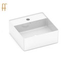 Ver imagem 1 de Cuba de Apoio Quadrada S/M 35x35 Design D3 Branco - CELITE