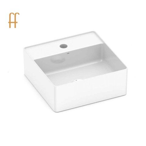 Cuba de Apoio Quadrada S/M 35x35 Design D3 Branco - CELITE