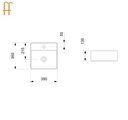 Ver imagem 5 de Cuba de Apoio Quadrada S/M 35x35 Design D3 Branco - CELITE