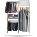 Ver imagem 1 de Closet arara aramado trilho parede super resistente moderno 1,30 BR