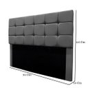 Ver imagem 3 de Cabeceira Cama Box Estofada Solteiro 90 Cm Costa Rica Suede:cinza