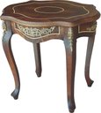 Ver imagem 1 de Mesa de Aproximação Clássica, com Marchetaria, Apliques Fundidos 071x056x065cm