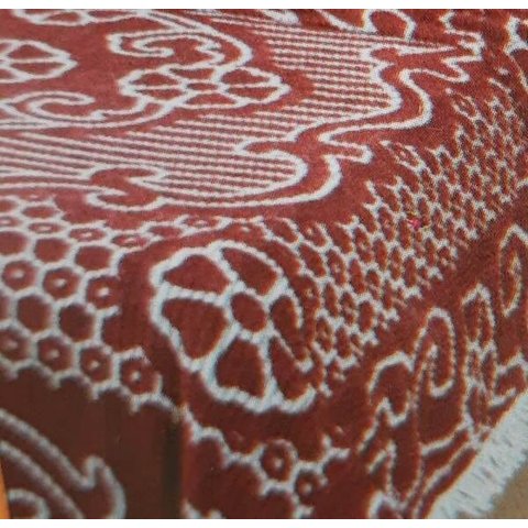 Colcha Chenille Jolitex Casal Vinho 2,20x2,40m