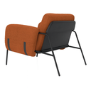 Ver imagem 6 de Kit Poltrona Cadeira Decorativa + Puf Serrana Zahav Estofado:Bouclé Terra Cota Detalhe Courino