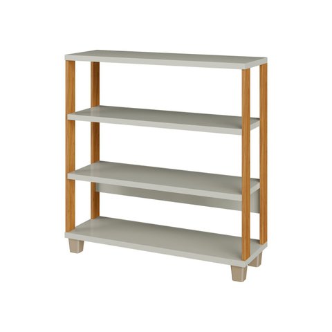 Mini Estante Estilo Industrial 89,5cm 4 Prateleiras F23 Pradel Móveis