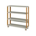 Ver imagem 1 de Mini Estante Estilo Industrial 89,5cm 4 Prateleiras F23 Pradel Móveis