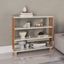 Ver imagem 2 de Mini Estante Estilo Industrial 89,5cm 4 Prateleiras F23 Pradel Móveis